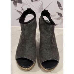 Stuart Weitzman Glover Stretch Wedge Platform Sandals Women's 7.5 M US